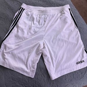 White adidas men’s shorts - XL